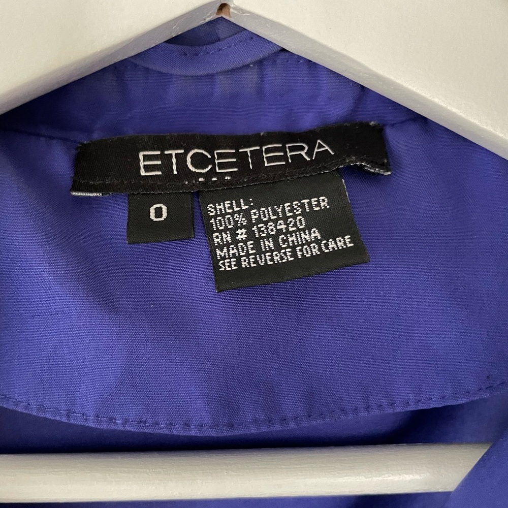 Etcetera Trench/Rain Coat, Size 0 - Picture 2 of 7